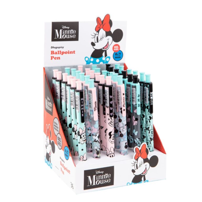 Ручка автоматична масляна 0,5 синя MINNIE MOUSE, 36 шт.