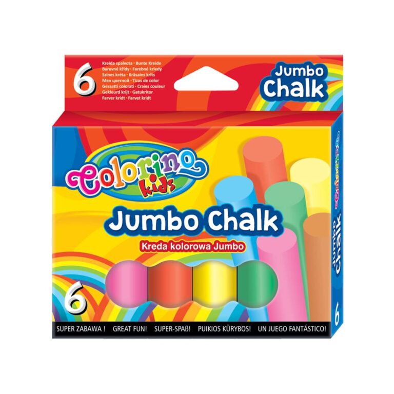 Крейда кольорова JUMBO 6 кольорів.