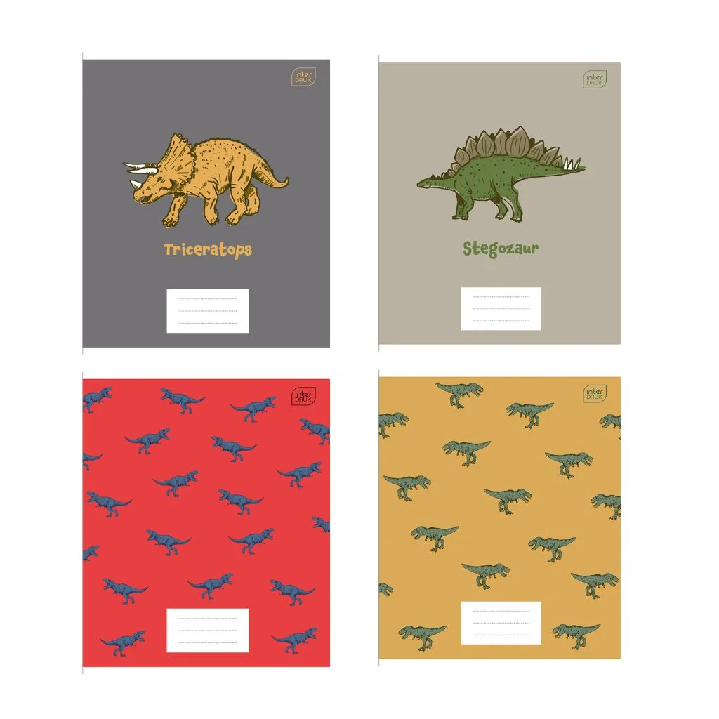 Зошит шкільний А5, 12 арк., клітинка DINO
