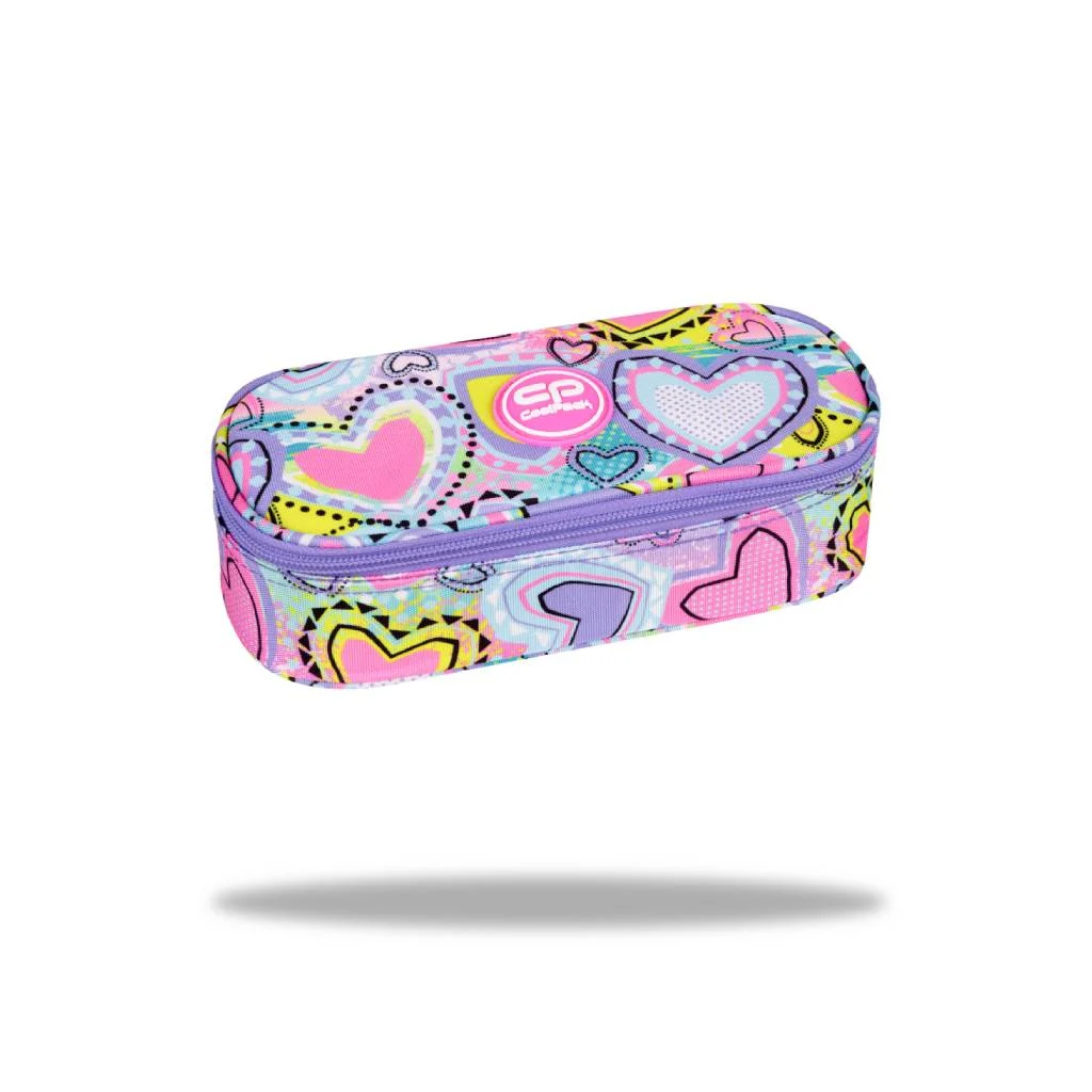 Пенал порожній CAMPUS PASTEL HEARTS, розмір – 23х5х9 см