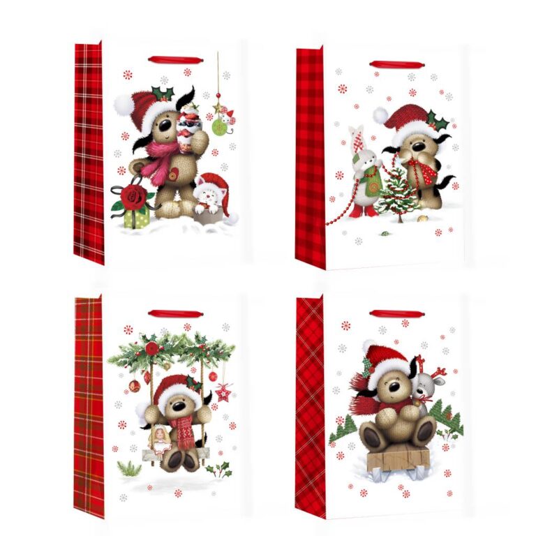 Пакет паперовий JUMBO XMAS2, розмір 33×12,7×47,7см, 210 г/м2, асорті. ТМ Malevaro.
