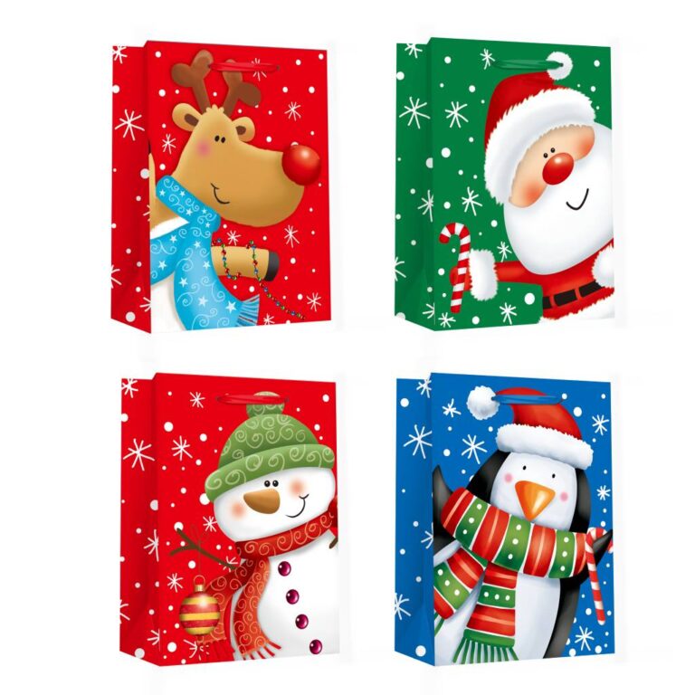 Пакет паперовий JUMBO XMAS1, розмір 33×12,7×47,7см, 210 г/м2, асорті. ТМ Malevaro.