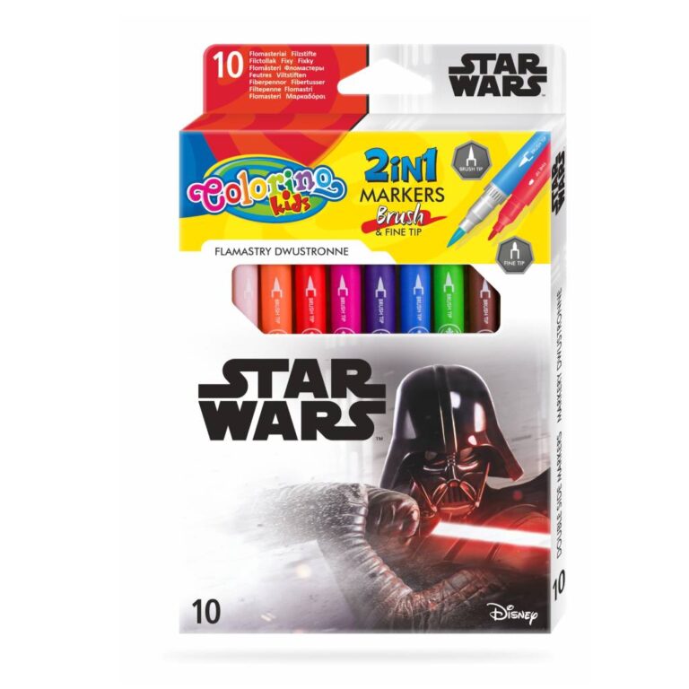 Фломастери 2-сторонні STAR WARS, 12 кольорів.