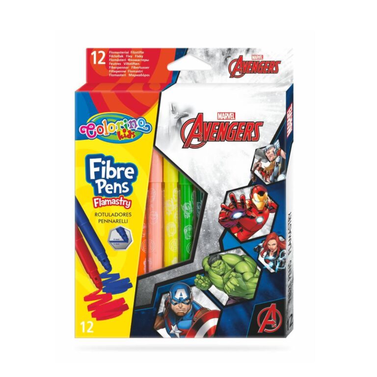 Фломастери AVENGERS, 12 кольорів.