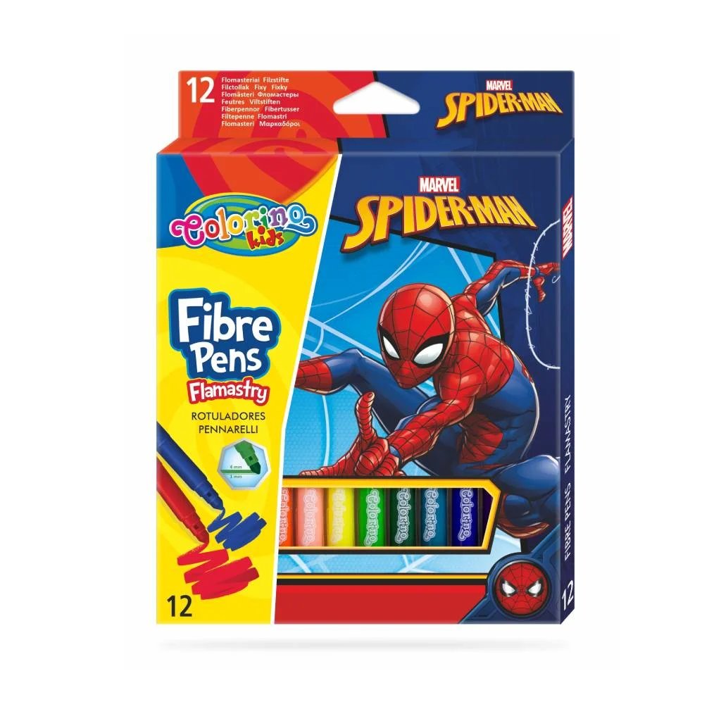 Фломастери SPIDERMAN, 12 кольорів.