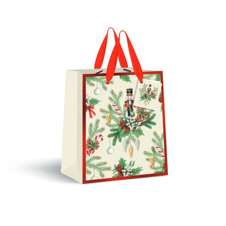 Пакет паперовий LARGE Cream, розмір 33x46x13 см, 190 г/м2.ТМ Іnterdruk.