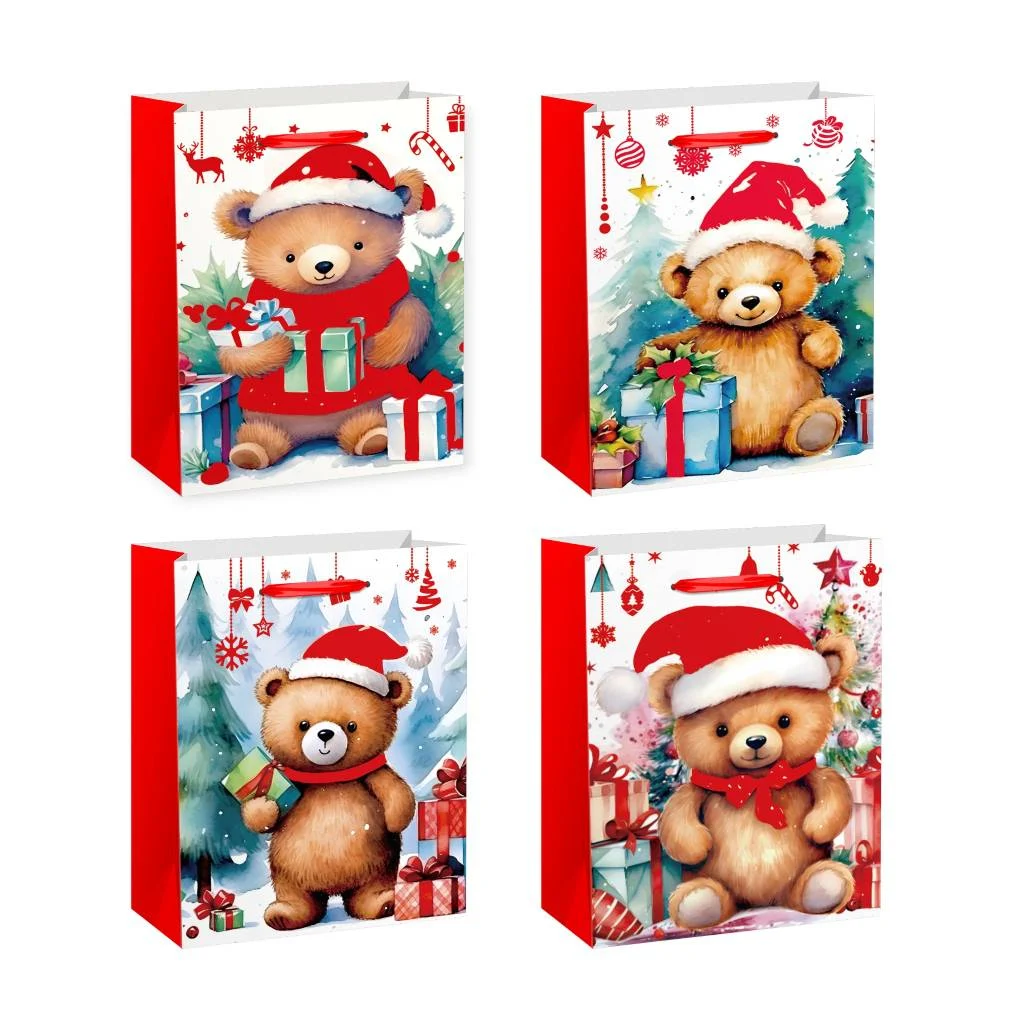 Пакет паперовий JUMBO XMAS4, розмір 33×12,7×47,7 см, 210 г/м2, асорті. ТМ Malevaro.