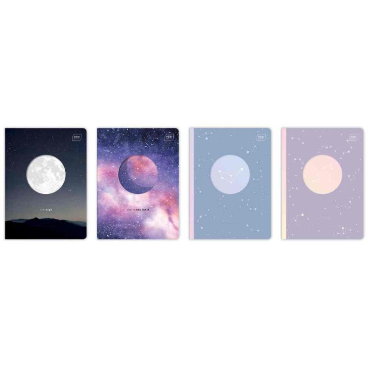 Зошит, євро-формат А5, 60 аркушів, клітинка, Shape Galaxy