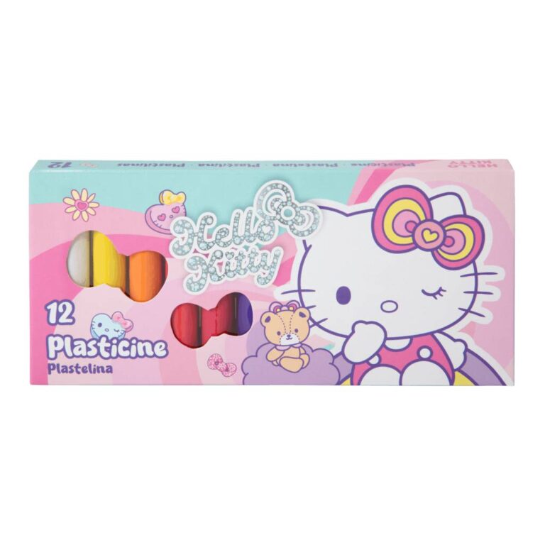 Пластилін 12 кольорів, HELLO KITTY