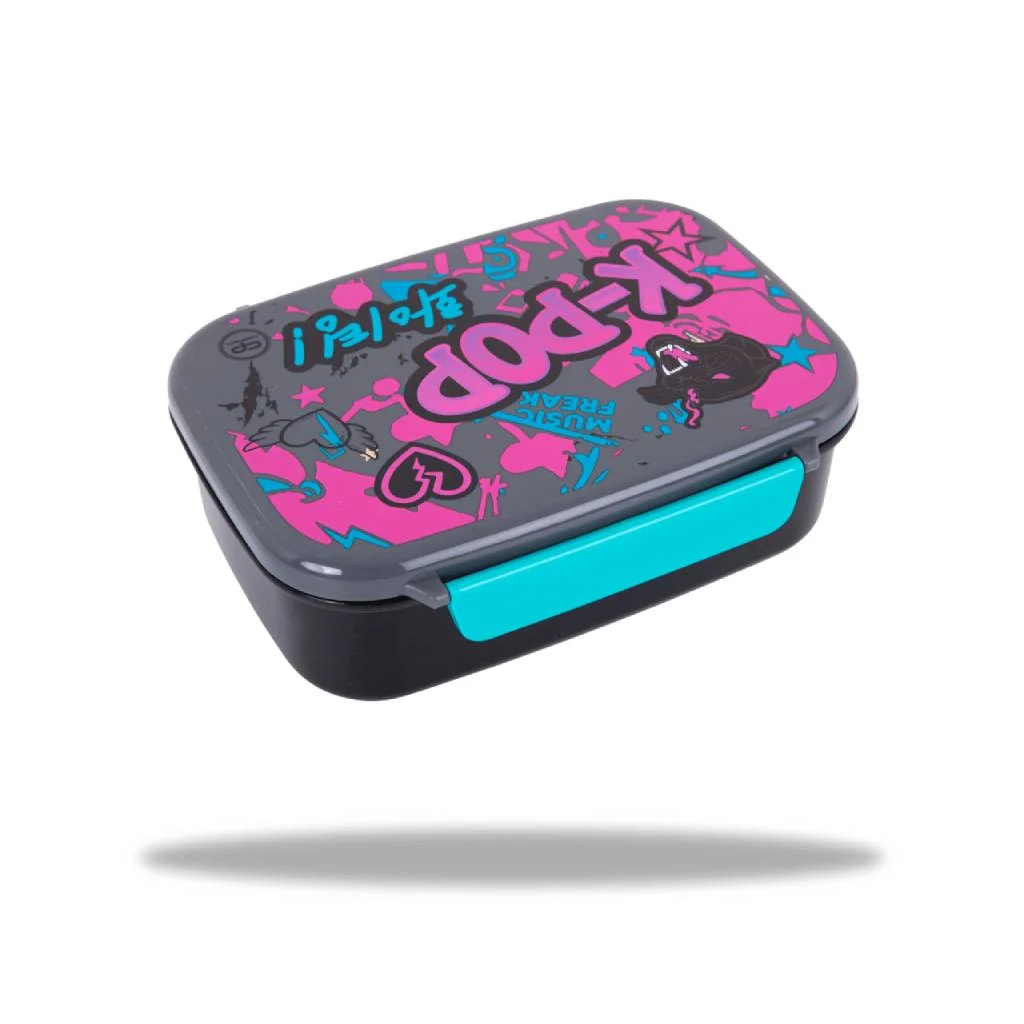 Ланчбокс FOODYX  K-POP black, розмір 13х7х17см