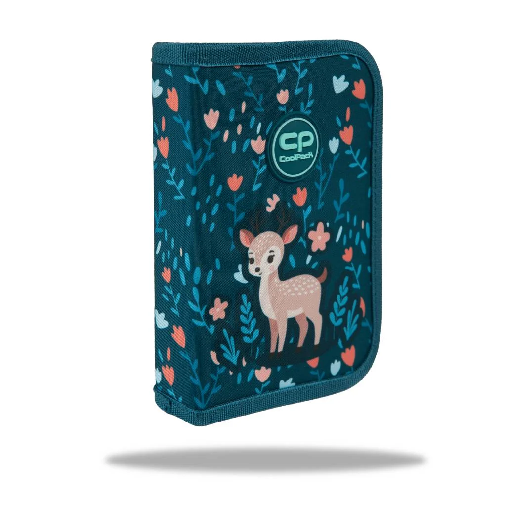 Пенал на блискавці порожній CLIPPER DEER, розмір 20х14х3 см